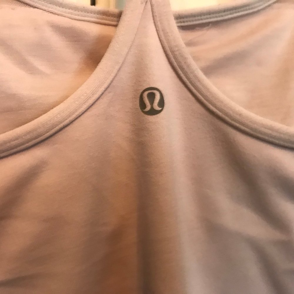 Lululemon Power Y Tank Sz 6 Pale Pink